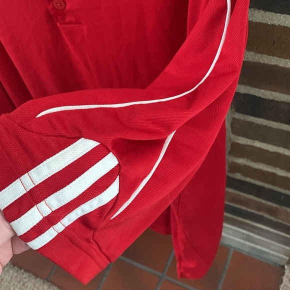 Adidas Men’s Climalite Golf Polo Shirt, Red, 2XL - Picture 3 of 6